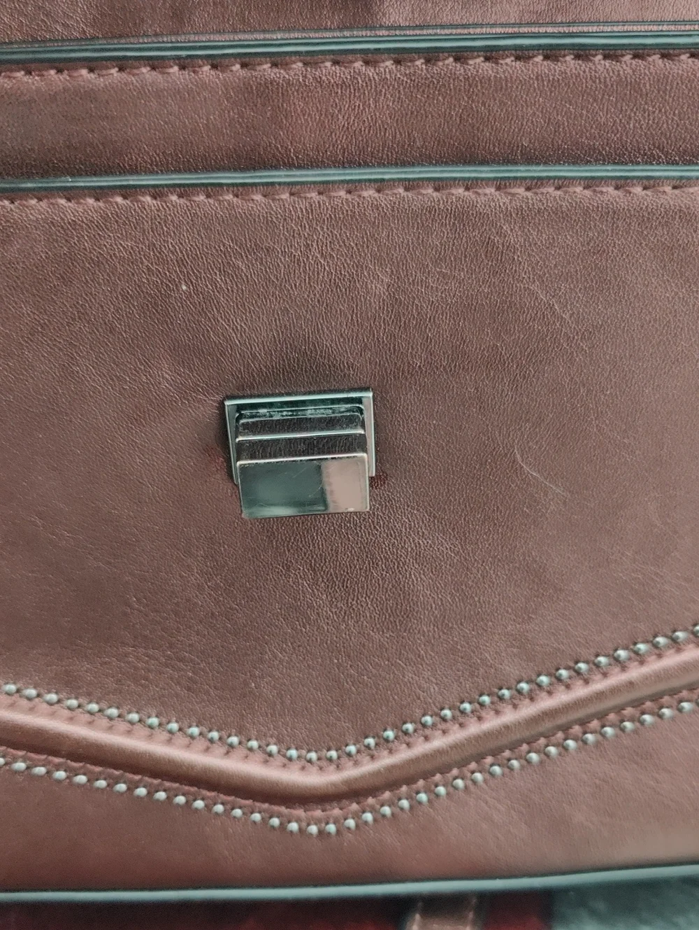 Inc International Concepts Marney Metallic Madeira Faux Leather Bag